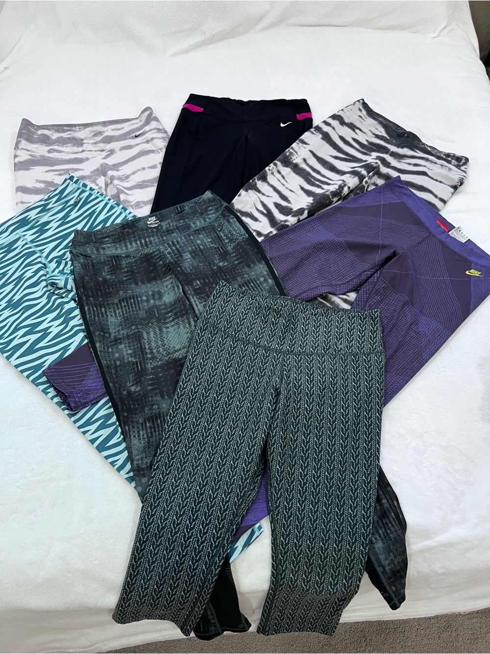 Nike Dri-FIT Leggings Bundle 6 Pairs Women’s S-M Activewear Workout EUC